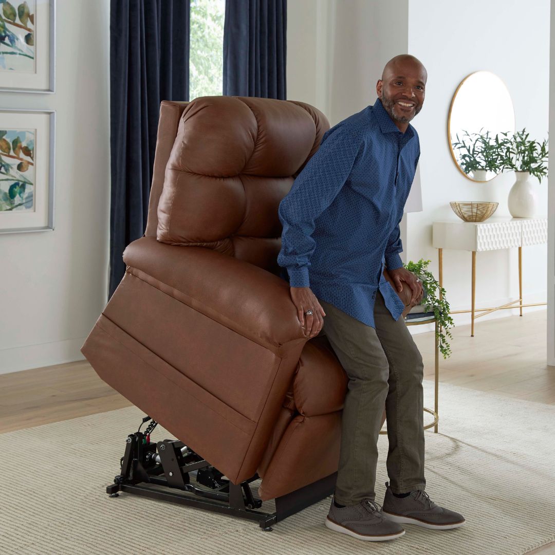 Cloud with Twilight Medium/Large Power Lift Recliner